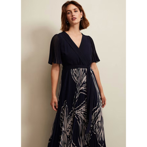 Phase Eight Abigail Printed Pleat Midaxi Dress